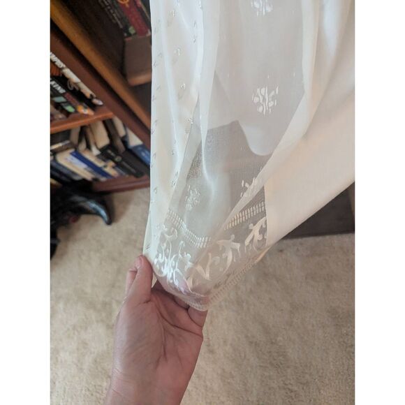 New Hale Bob Women's Size XS White Ivory Open Back Signature Mini Dress Silk - Picture 4 of 12